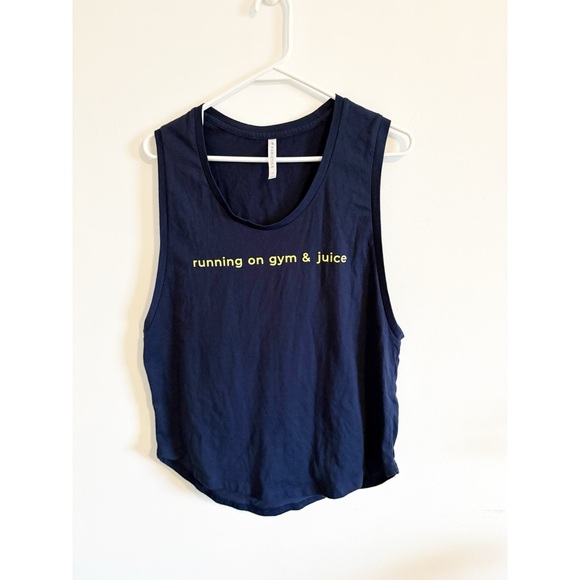 Fabletics Tops - Fabletics Navy Blue Muscle Tank Womens‎ Running on Gym and Juice